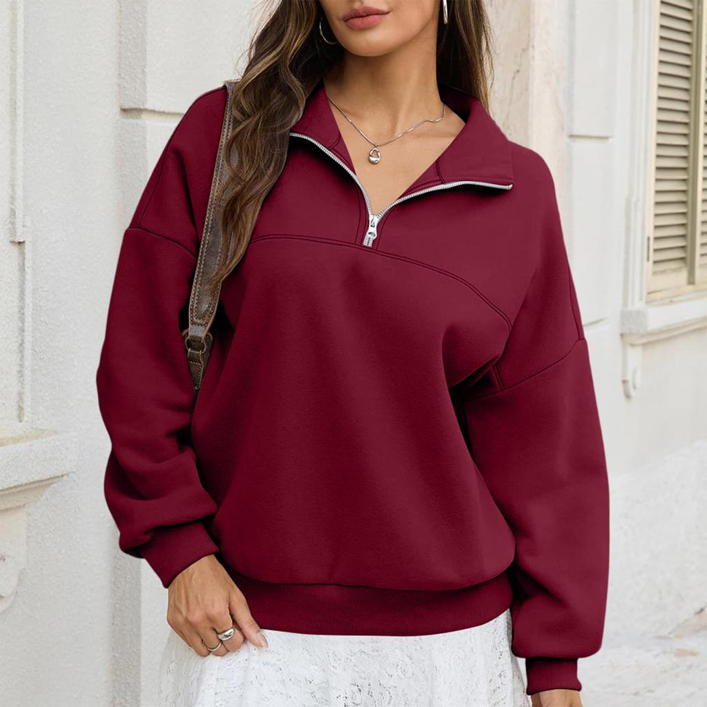 Womens Casual Long Sleeve Drawstring Sweatshirt Pullover Tops Loose Oversized Clothes