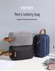 Men's Waterproof Oxford Cloth Toiletry Bag - Portable Business Storage with Dry/Wet Separation