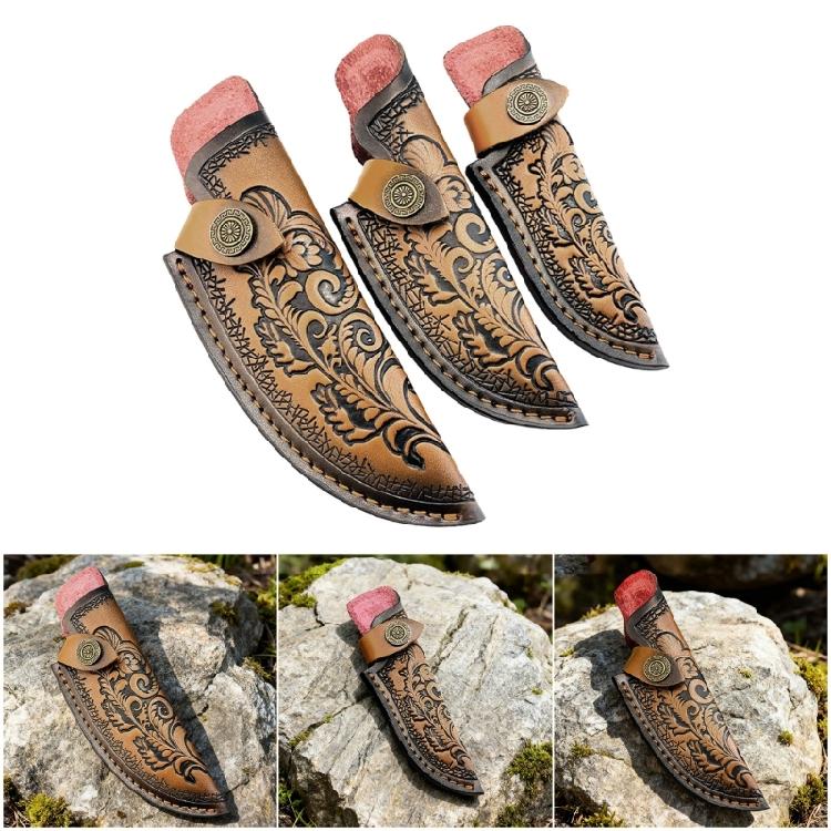 Fundas de Cuero para Cuchillos Fijos Cubierta para Cuchillo de Caza Gruesa Equipo para Amantes del Aire Libre