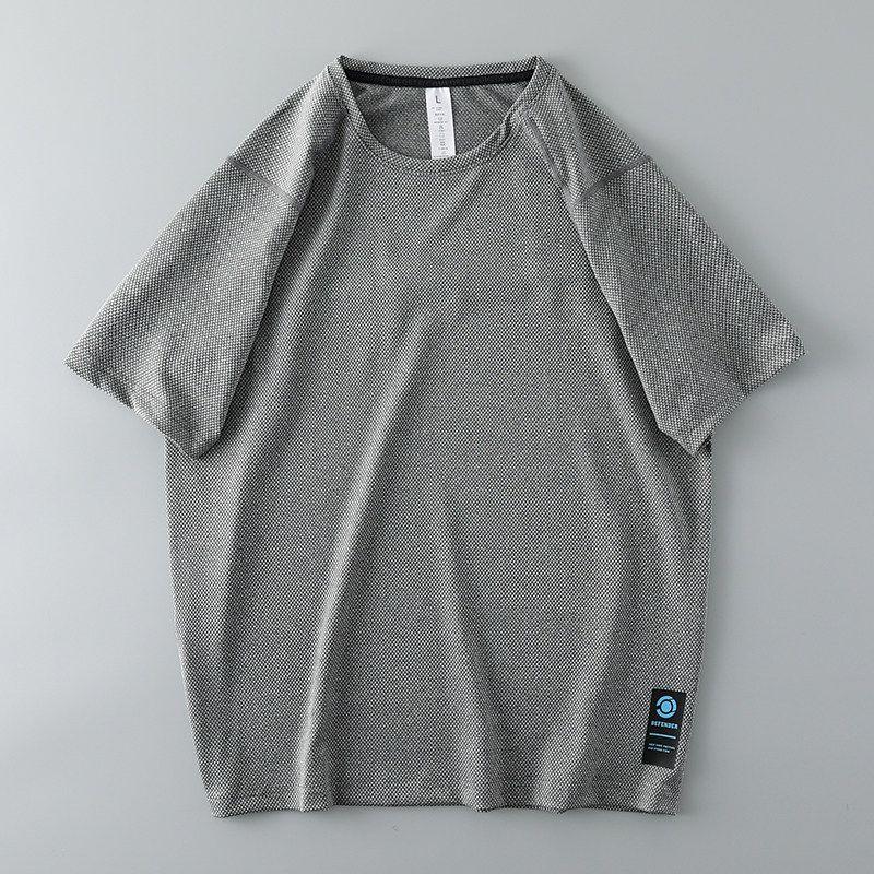 Sweat-Wicking Mesh Breathable Short Sleeve Men Clothing Running Outdoors