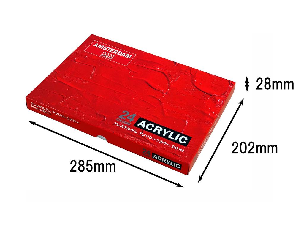 Talens Amsterdam Acrylic Colors, 24-Color Set, AAC-24, 20ml (No. 6)