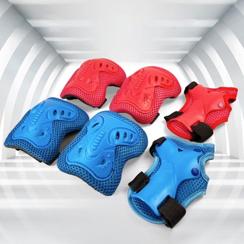 Adjustable Kids Roller Skating Protective Gear Set with Knee Pads Elbow Pads Wrist Guards for Girls and Boys Durable