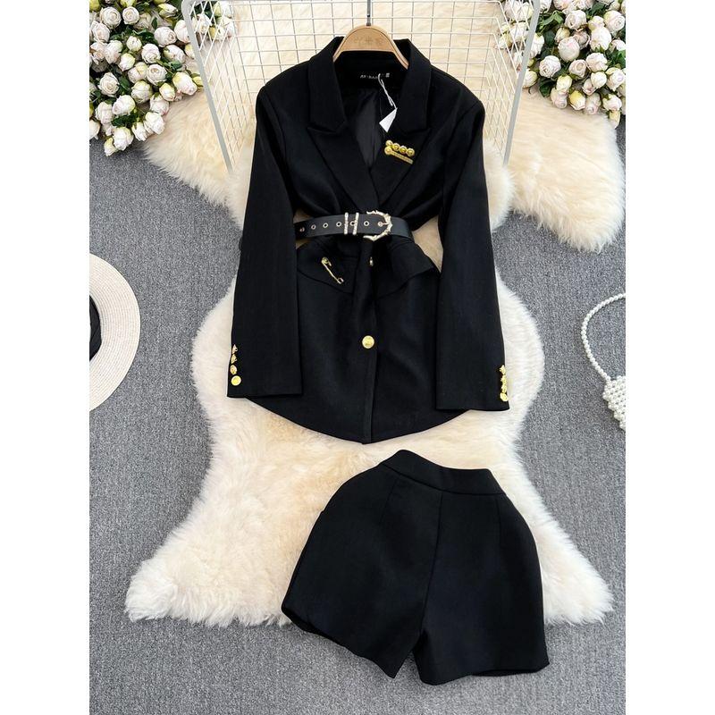 Mid Length Long Length High Waist Slimming and Wide Leg Spring Fashion Suit