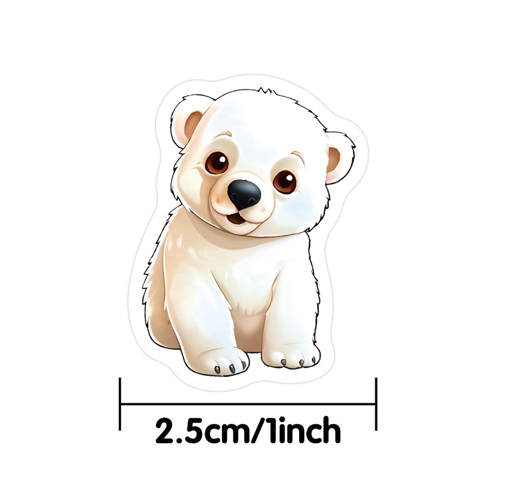 100-500Pcs Cartoon Animals Stickers Birthday Wedding Party Gift Wrapping Label Scrapbook Reward Stationery Stickers