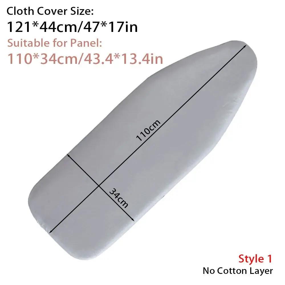1Pcs With Elastic Edge Ironing Board Cover Stain Resistant Thick Cotton Padding Iron Heat Shield Universal Cloth Cover