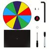 Akrylové duhové výherní kolo s perem 8/10 slotů Stíratelné točící se kolo se stojanem DIY Spinner Ruleta Kolo štěstí Party desková hra Rekvizity