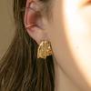 Gold Fabric Earrings