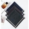 3Pcs 43x43cm 100% Cotton Yarn Dyed Men Handkerchief Classic Soft Thin Plaid Water Absorbent Sweat Wiping Towels