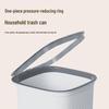 Press Ring Large Capacity Square Trash Can