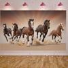 Horse Banner Running Horse Pattern Equine Display Horse Themed Banner Desert Scene For Western Themed Party Cowboy Themed