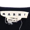 Marni Made In Italy Wool Blend Long Sleeve Cut 46 Navy Men's Used