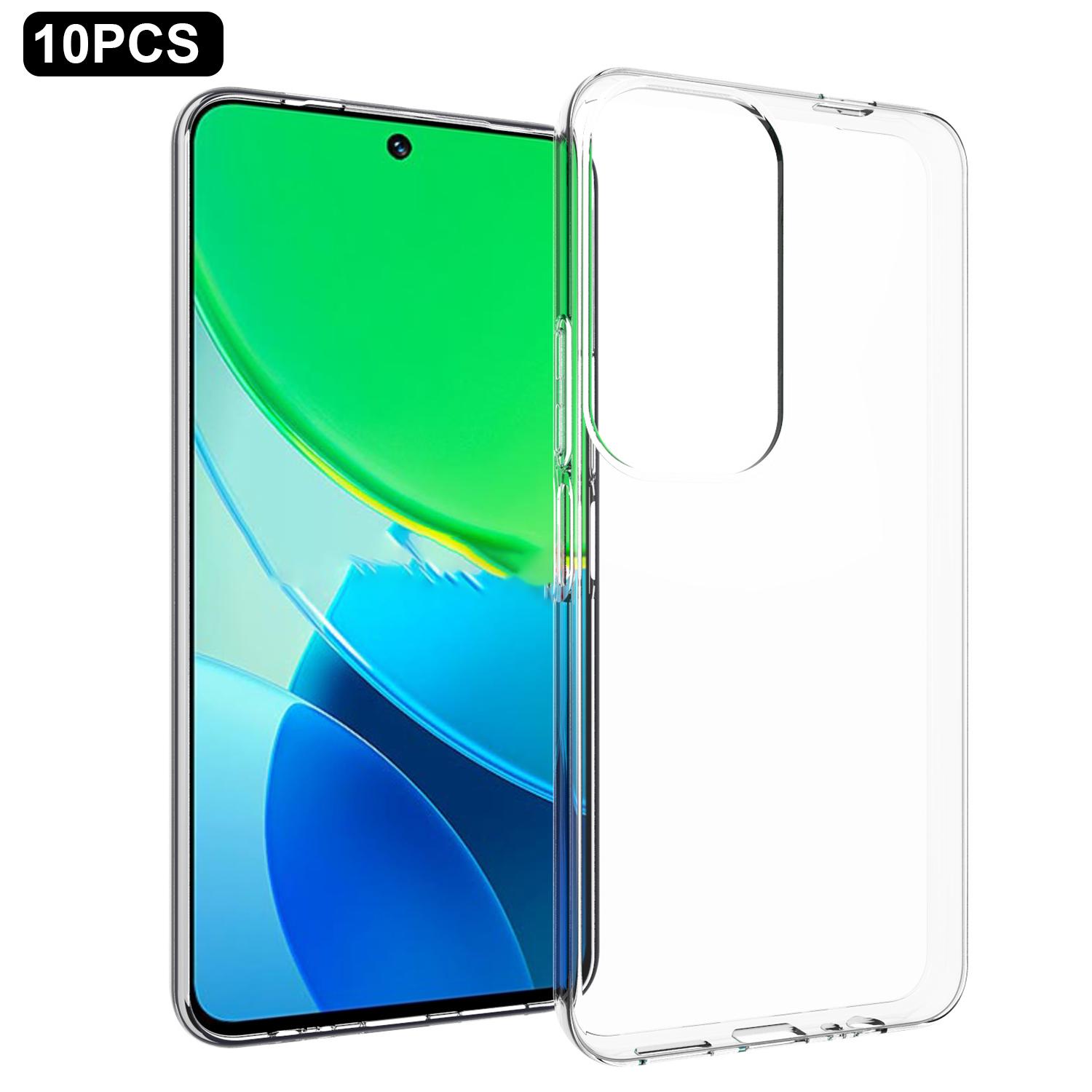10Pcs/Pack For vivo Y19s 4G Clear Case Watermark-Free TPU Protective Cover A
