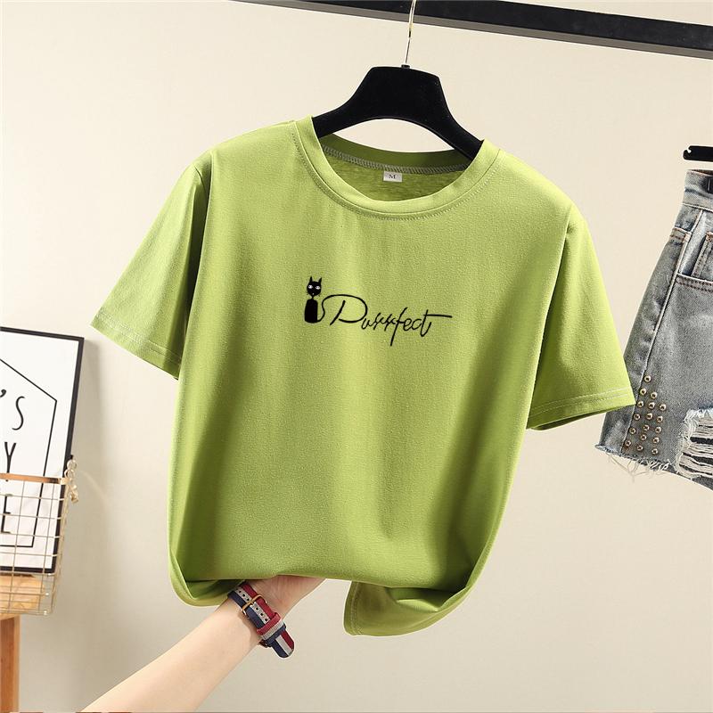 T-shirts à manches courtes pour femmes avec imprimé dessin animé amusant Harajuku, T-shirt d'été décontracté ample pour étudiante, hauts Y2k pour jeune fille