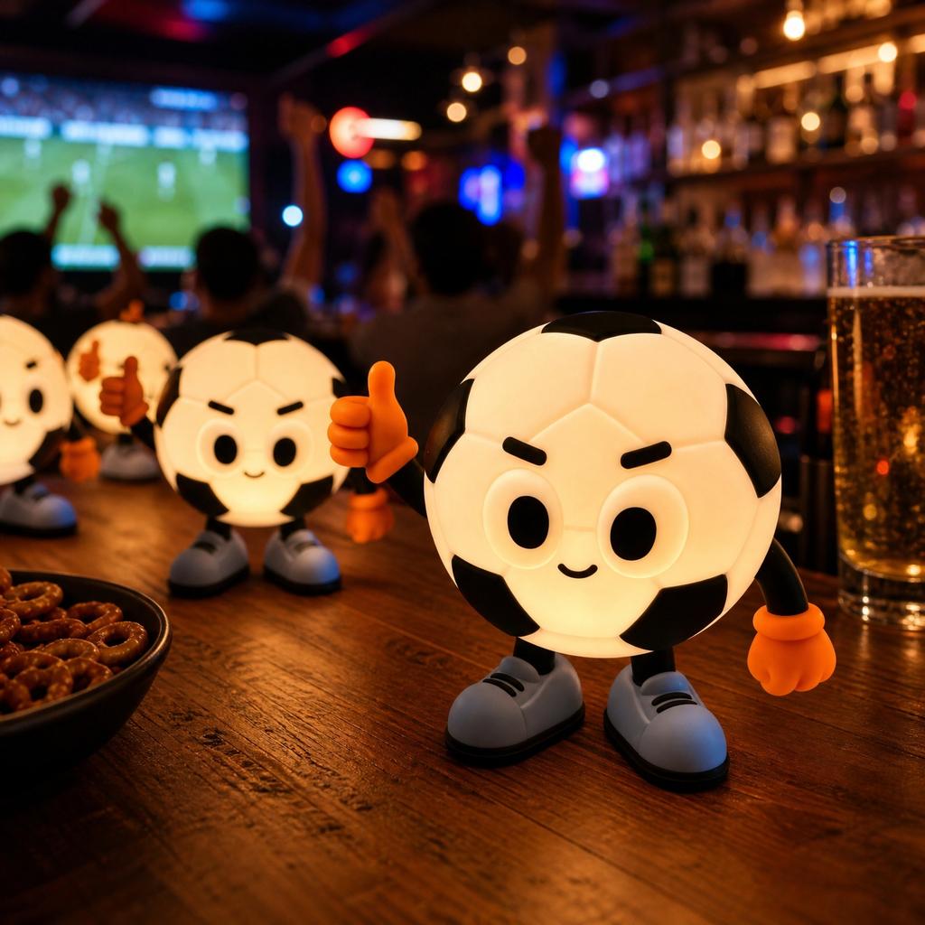 Soccer Ball Night Light Creative Football Lamp for Bedroom Decor