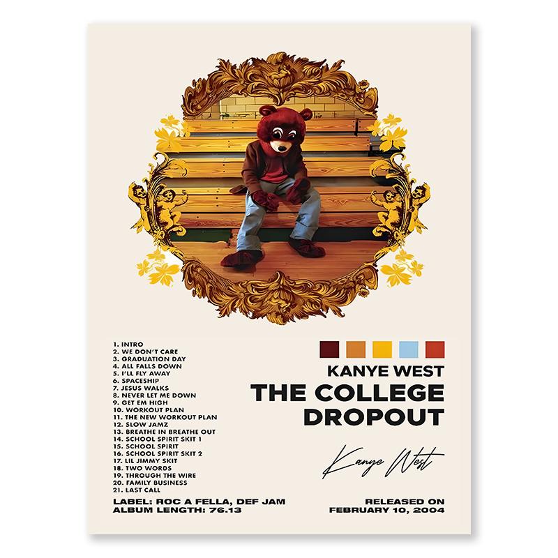 Singer Record CD Print Wall Art Popular Trendy Modern Music Gallery Poster Rock Album Hallway Living Room Decorative Painting