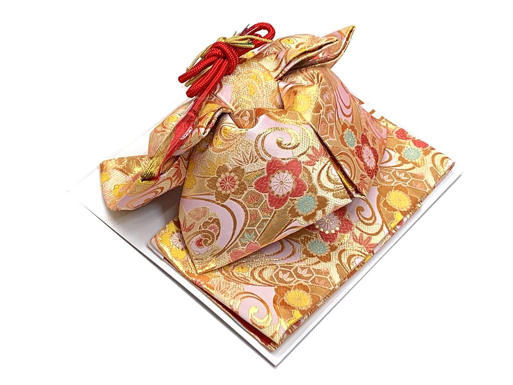 Muromachi Obi Hakoseko Set years Girls Pair Set Hakoseko Set Knot Obi Set pink x cherry blossoms and running FPS23701 [Kyoto st. ] Shichi-Go-San (7