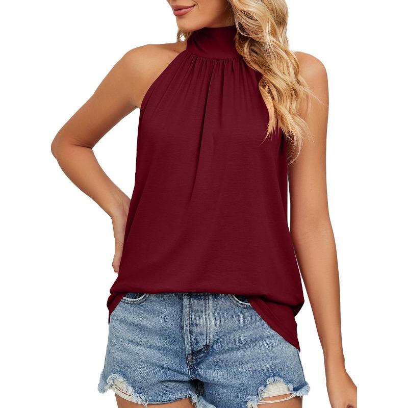 Women's Summer Top Halter Halter Tank Top Sleeveless T-shirt
