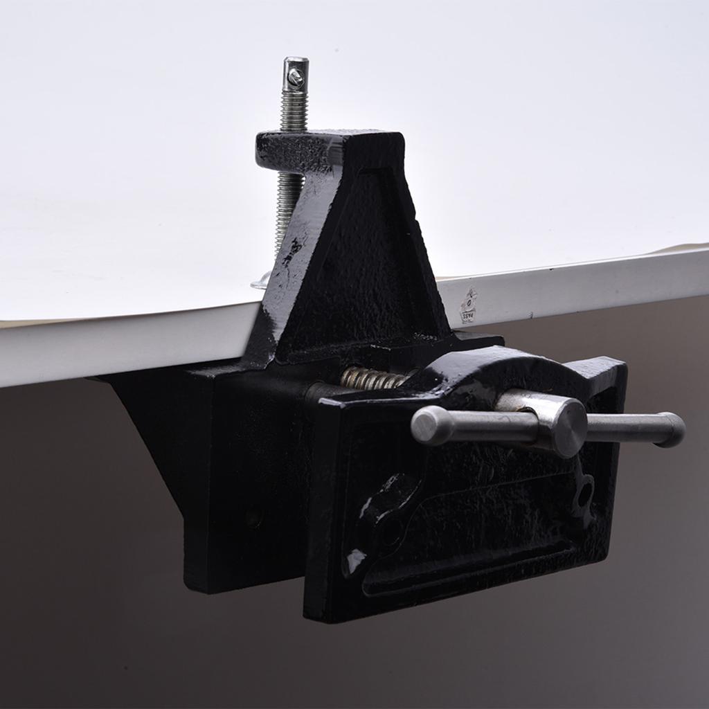Cast Iron Table Vise Quick Opening Woodworking Bench Vise Clamp Table Holding Tool