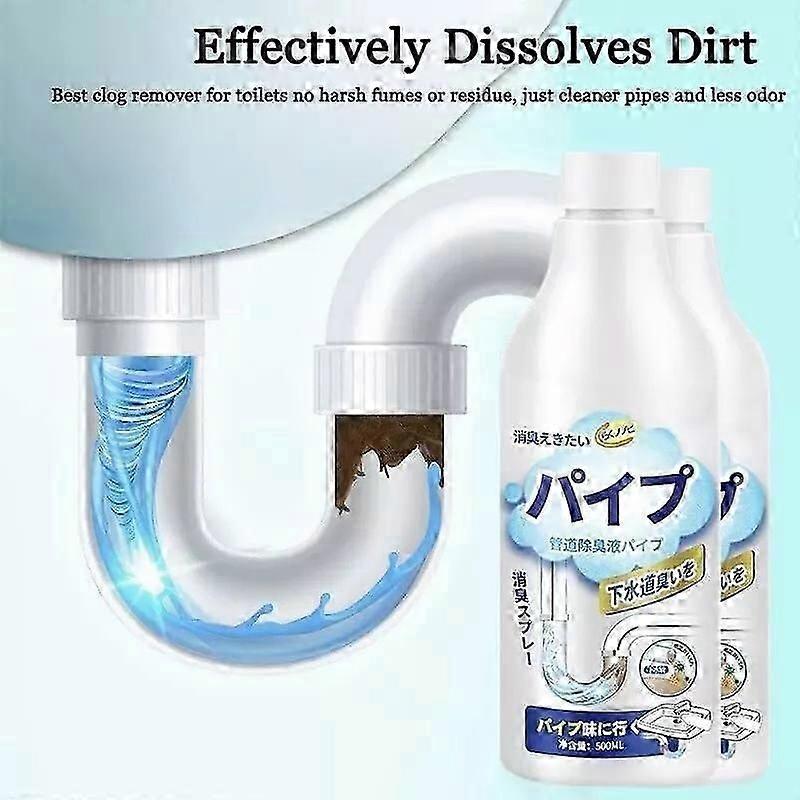 500ML Japanese Drain Foam Cleaner,Foam Drain Cleaner for Bathroom Sink