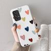 Case For Samsung A53 A52S A52 A73 A70 Cute Heart Flower Back Cover Soft Silicone Matte Protective Funda For Samsung Galaxy A53