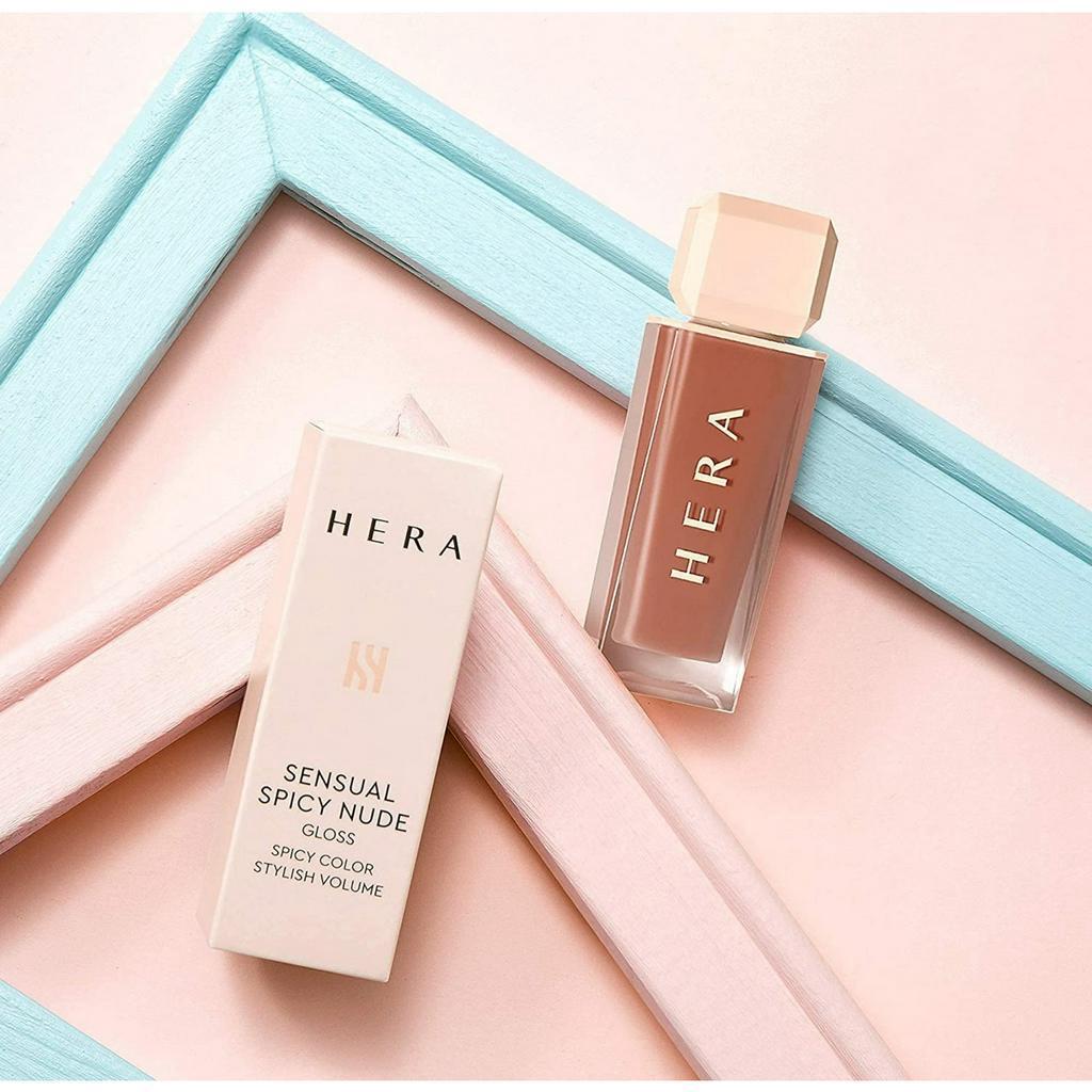 Hera Lip Gloss (#462 SPEECHLESS) Sensual Spicy Nude Gloss Korean Makeup Lipstick by Amorepacific, 5g