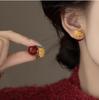 Cercei Artificii Argintiu Ac Diamond & Pearl - Bijuterii Elegante High-End Retro Stud pentru Femei