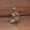 Alloy Finish Feminine Statue Exquisite Handcraft Retro Aesthetic For Home Office Shelf Decor Art Collection Gift