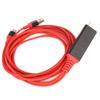 TypeC to High Definition Multimedia Interface Adapter Cable USB 3.1 Phone to TV Charging Wire(Red )