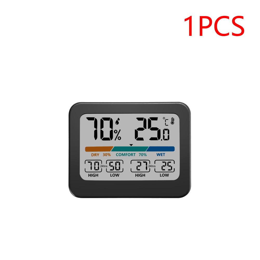 1-3pcs Digital Temperature Humidity Meter Large Screen Temperature Humidity Monitor Comfort Indicator Max Min Records Smart Home