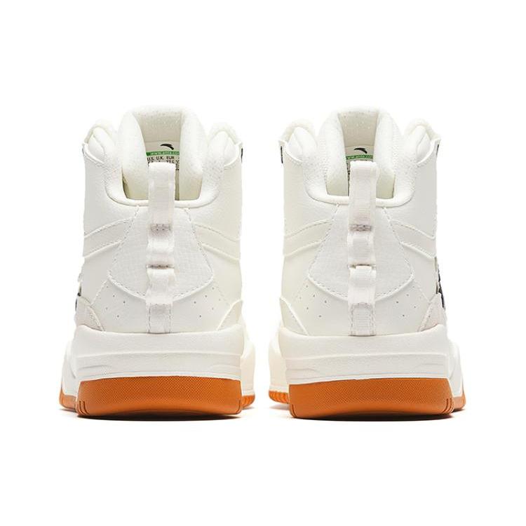 Anta Grand Slam Wave Shoe Slip Resistant, Abrasion Resistant, Lightweight Mid top Skateboard Shoes Women's White 922348088-4