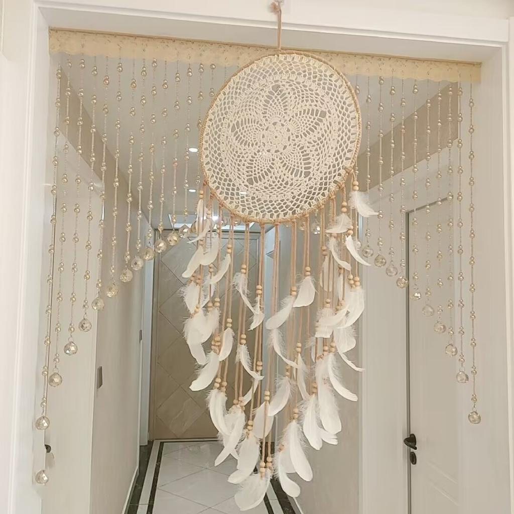 Traumfänger Wandbehang Feder Traumnetz Gewebter Anhänger Haus Schlafzimmer Wand Luftelement Charme