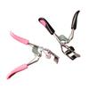 In Stock: Chrome Peach Heart Handle Wide-Angle Portable Mini Eyelash Curler - Beauty Tool