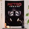 MMetro 2033 Anime Video Game Hanging Bohemian Tapestry Bohemian Wall Tapestries Mandala Kawaii Room Decor