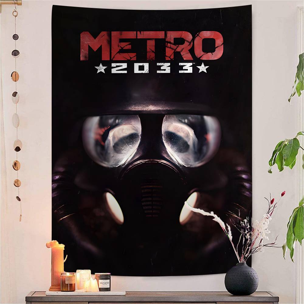 MMetro 2033 Anime Video Game Hanging Bohemian Tapestry Bohemian Wall Tapestries Mandala Kawaii Room Decor