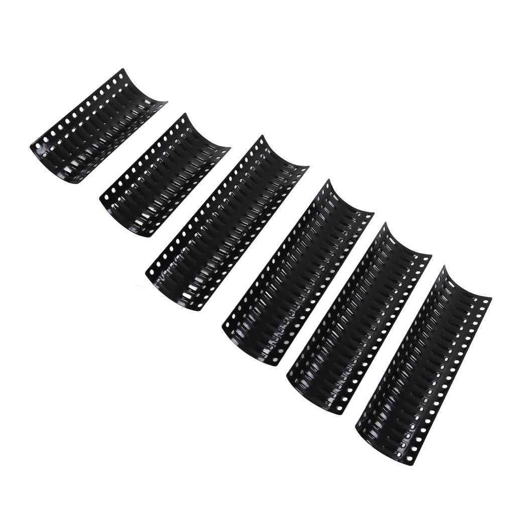 2 Sets Universal Grill Porcelain Heat Plate Adjustable Stainless Steel Heat Shield Grill Replacement Parts