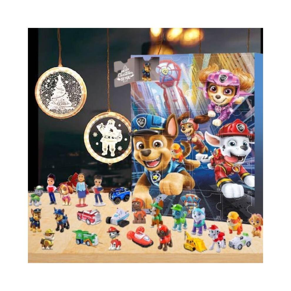 Paw Christmas Patrol Advent Calendar 24 Gifts Box Toys Countdown Festivals Doll