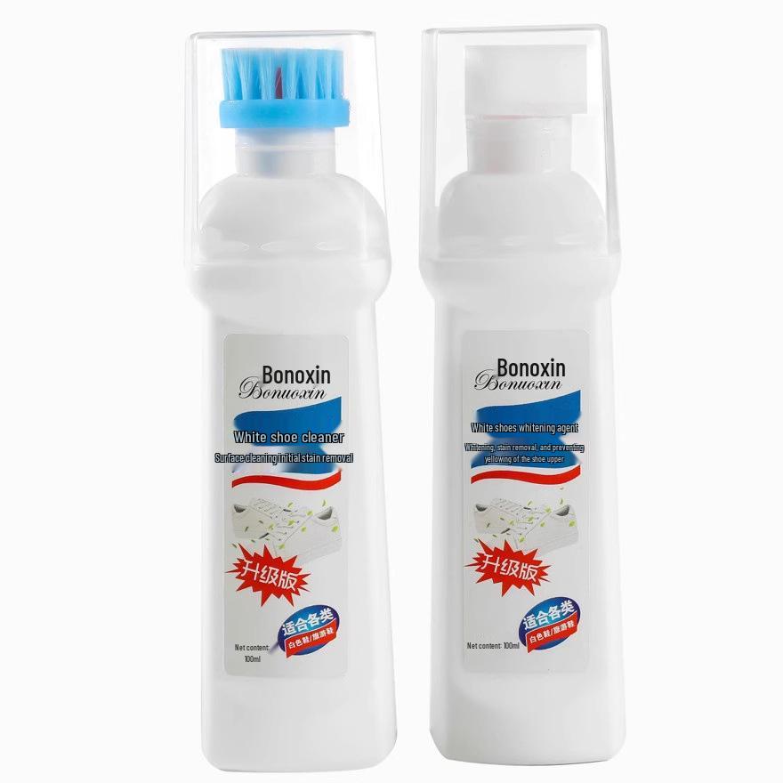 Shoe Whitening Brush & Cleaner: Removes Yellowing, Brightens, for Everyday Use on Sports Shoes