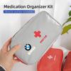 2025 Heißes Auto Logo Erste-Hilfe-Kasten Notfall Überlebensbeutel Handtasche Trauma-Box Für BMW Performance F20 F30 F10 F40 E92 E91 G20 G30 G0