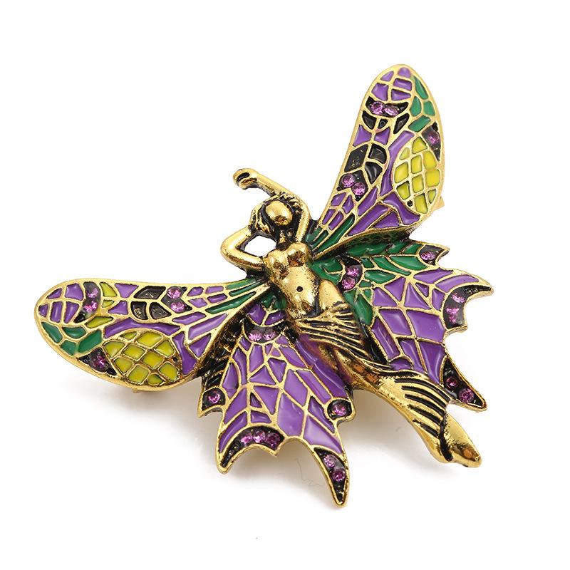 SKEDS Luxury Elegant Rhinestone Butterfly Brooches Pins For Women Men Fashion Vintage Wedding Party Jewelry Accessories Gift