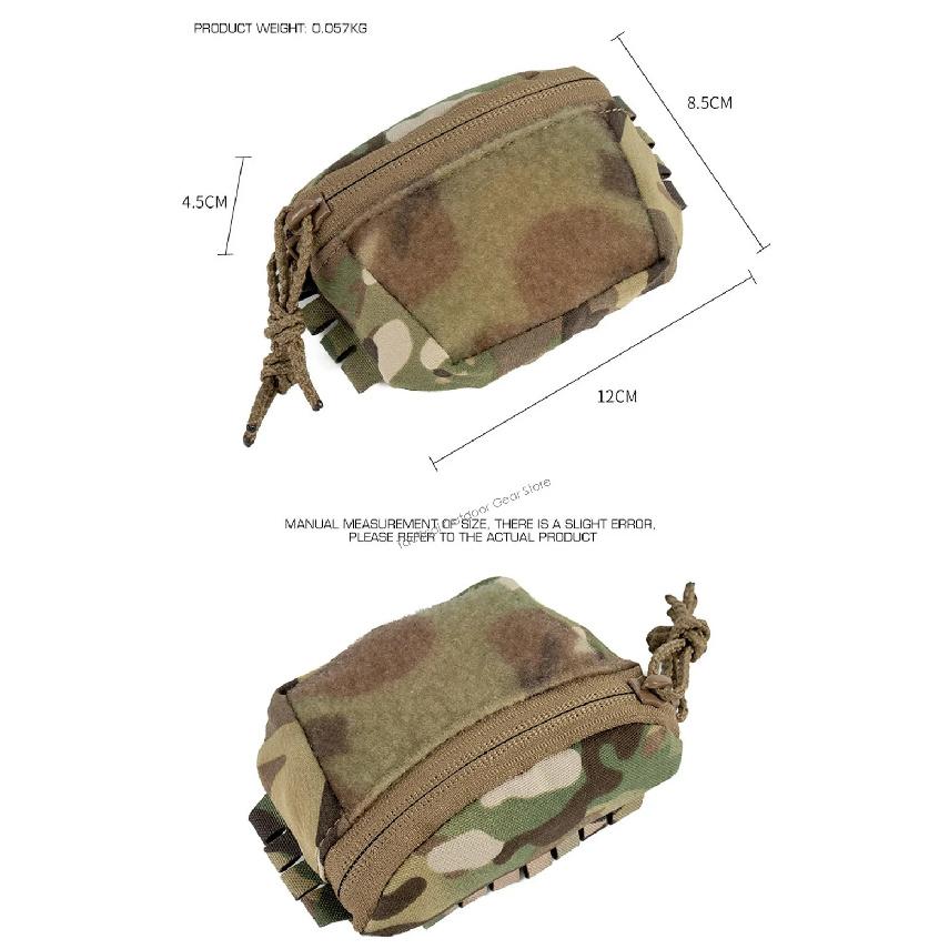 Tactical Helmet Rear Bag Brain Battery Pouch Hook&Loop NVG Battery Box Storage Pocket Hunting Gear Accessories SC Style