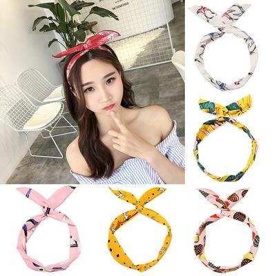Damen Cross Einfarbig Haarbänder Mädchen Print Blume Stirnbänder Mode Turban Make-up Haarschmuck