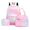 Zaino con cravatta Zaino per studenti Borsa per laptop Borsa per libri Set da 3 pezzi Lunch box termico