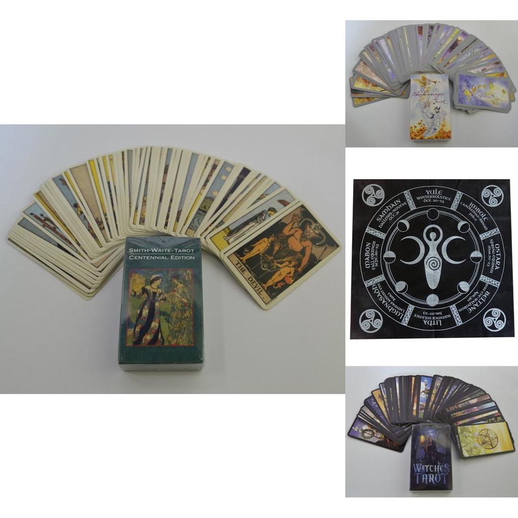 Exquisites Englisches Tarot-Hexen-Deck Mit 78 Karten Für Mystische Lesungen