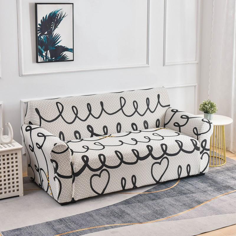 Elastic Sofa Cover for Living Room Spandex Couch Cover Tight Wrap All-inclusive Sectional Furniture Slipcovers 1/2/3/4 seater