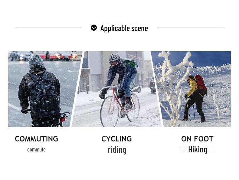 Unisex Kış Silikon Kaymaz Dokunmatik Ekranlı Kayak ve Bisiklet Eldivenleri - Kalın, Sıcak, Açık Hava Sporları Ekipmanları