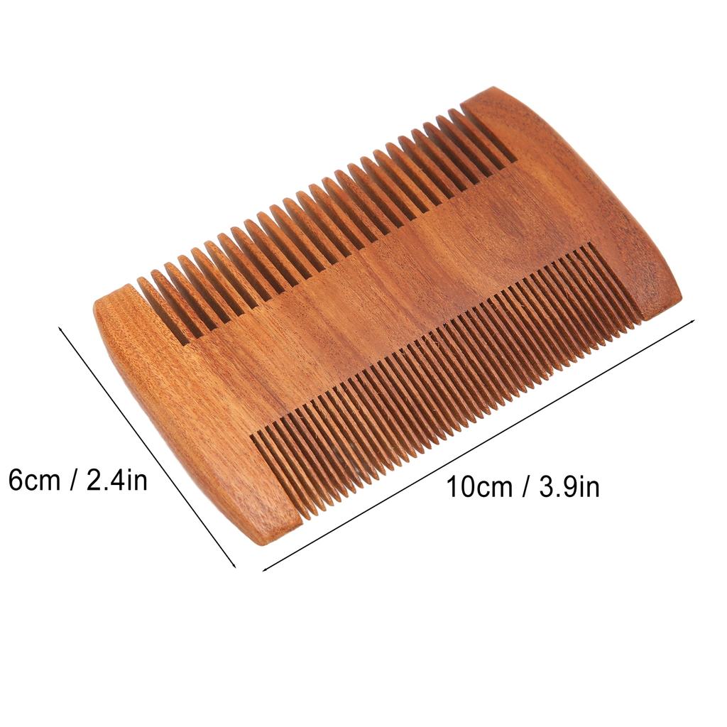Lice Comb Australian Rosewood Double Sided Beard Potable Comb Fine Toothed Grate Comb