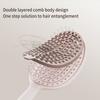 Peigne à Cheveux Portable pour Femmes Tendance Design Ajouré Brosse à Cheveux Minimaliste Peigne de Massage du Cuir Chevelu Brosse Démêlante Anti-Nœuds