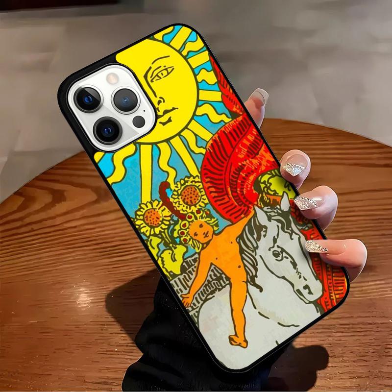 The SUN Tarot card Phone Case For iPhone 17 Air 16 15 14 13 12 11 Pro Max Max Plus Bumper Case Cover