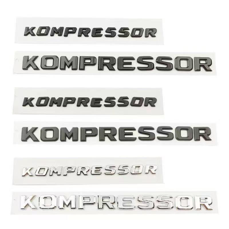 Compatible with Mercedes-Benz C-Class/E-Class C200/C180/E300 Rear Tail KOMPRESSOR Car Emblem Sticker.