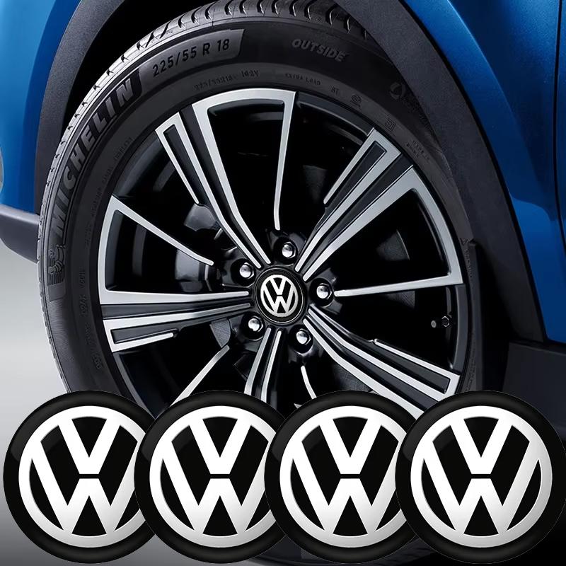 2026 New 4pcs For Volkswagen 56mm 65mm Car Wheel Center Hub Caps n Sticker Badge VW Jetta Golf Beetle CC EOS GTI MK2 MK4 MK5